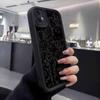 Strange Black Cartoon Pattern Durable Phone Case, Suitable for iPhone 17, 16, 15, Plus, Pro, Max Series Phones - Can Be Used As