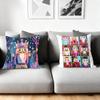 Nutcracker Cartoon Cushion Cover Silky Short Plush Home Sofa Cushion Cover - Invisible Zipper Home Decoration