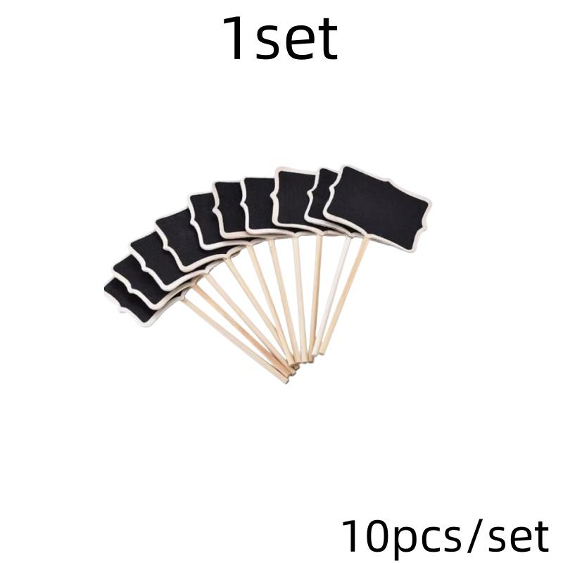 

10 Pcs Mini Chalk Board Pantry Labels Decorate Tag Wooden Mini Blackboard Child Chalkboard Kids