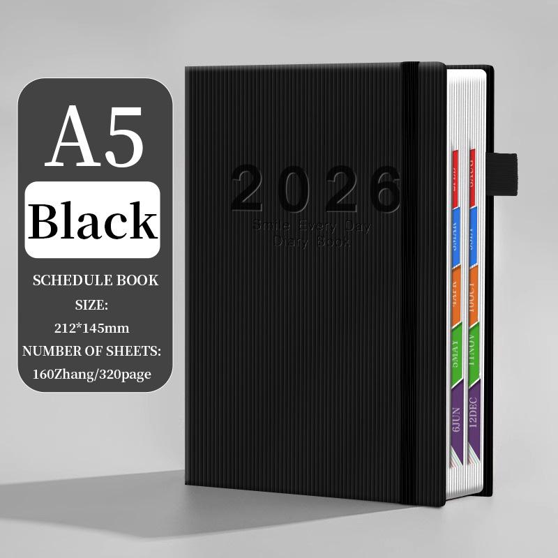 2026 Agenda Efficiency Planner: New Model Manual Binding, Ribbon Souvenir, Stationery Schedule Book for Efficient Office Use