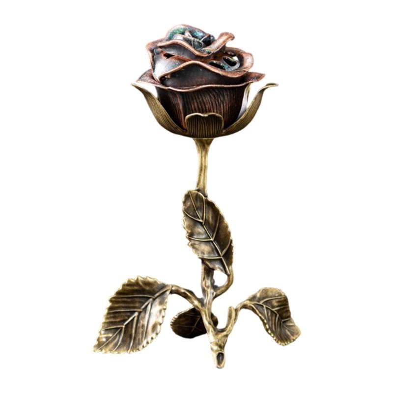 Romance Copper Flower Designs Fragrances Lamp For Creating Atmospheres In Bedroom Or Dining Space