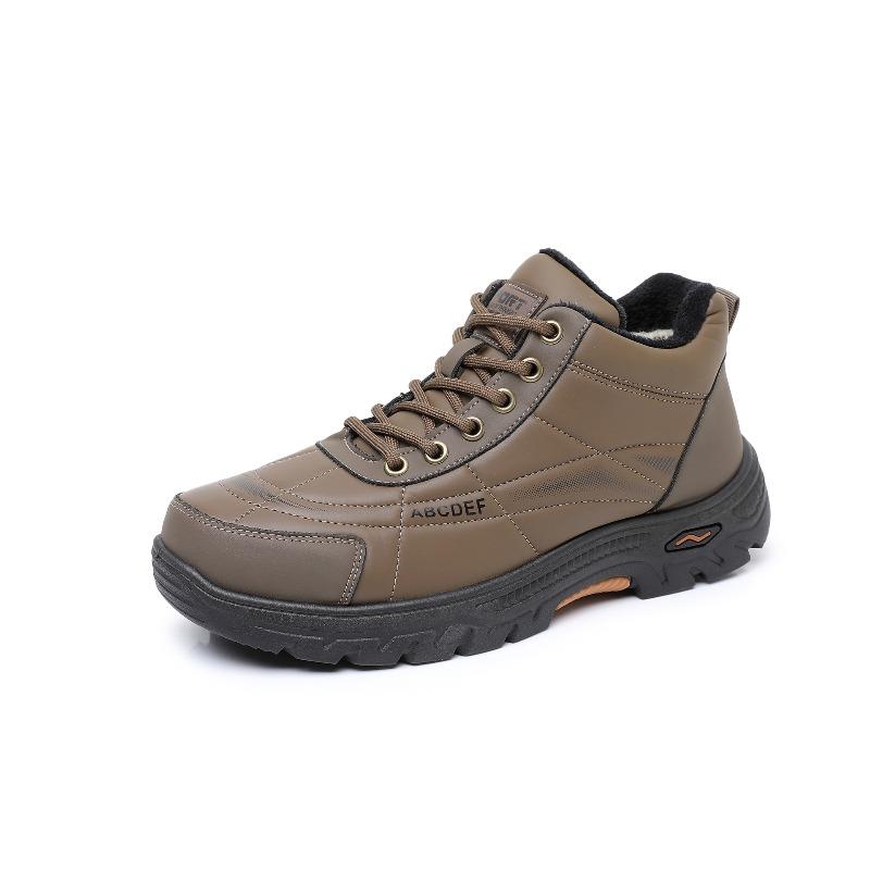

Shoes men s new winter non-slip and wear-resistant outer wear snow boots men s casual versatile, comfortable and lightweight dad shoes 42 коричневий