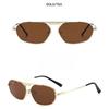 Women's sunglasses, single-beam oval sunglasses, retro sunglasses.