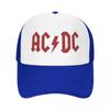 AC-DC Baseball Caps Unisex Snapback Hats Lovers Trucker Caps Women Breathable Mesh Visor Bones
