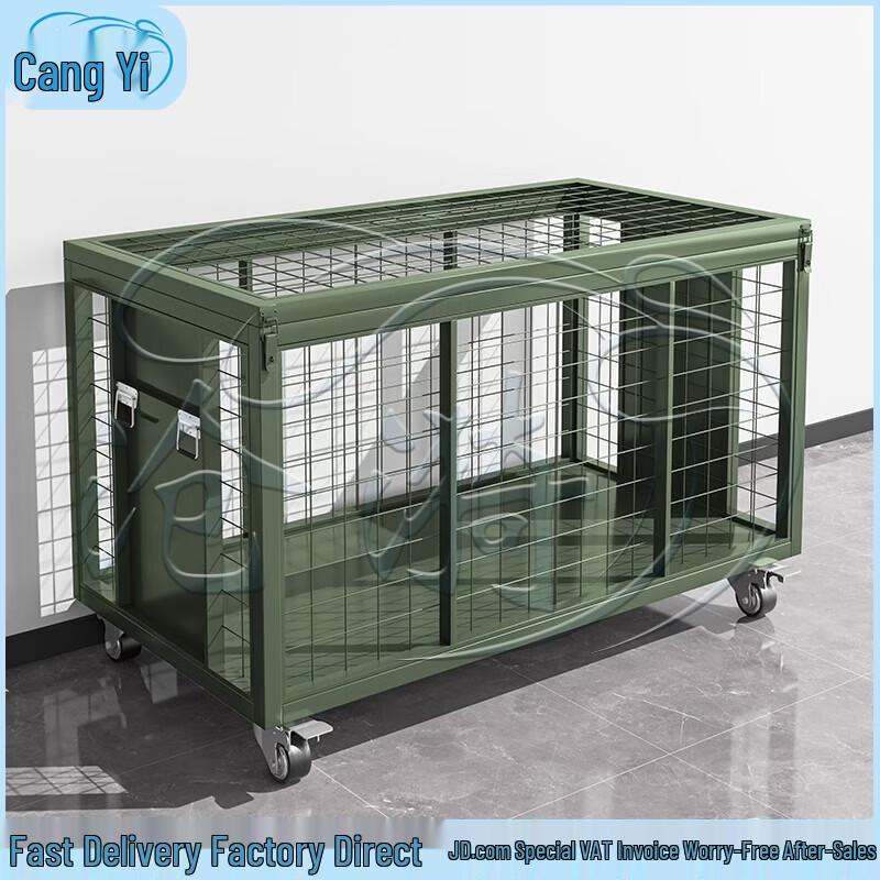 Portable Folding Mesh Storage Cage with Wheels