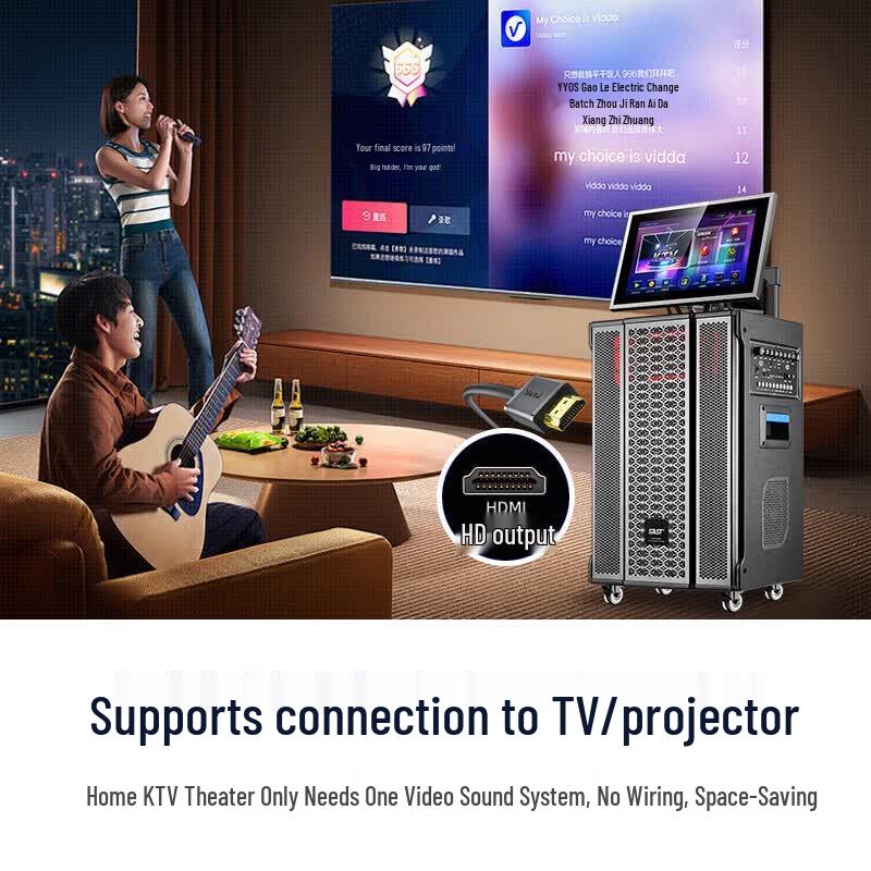 SAST SW-39D Portable KTV & Live Stream Trolley Speaker (CN version)
