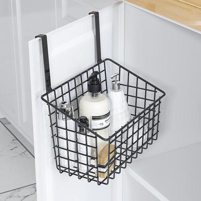 Panier de rangement suspendu pour porte de salle de bain, cuisine, balcon ou armoire
