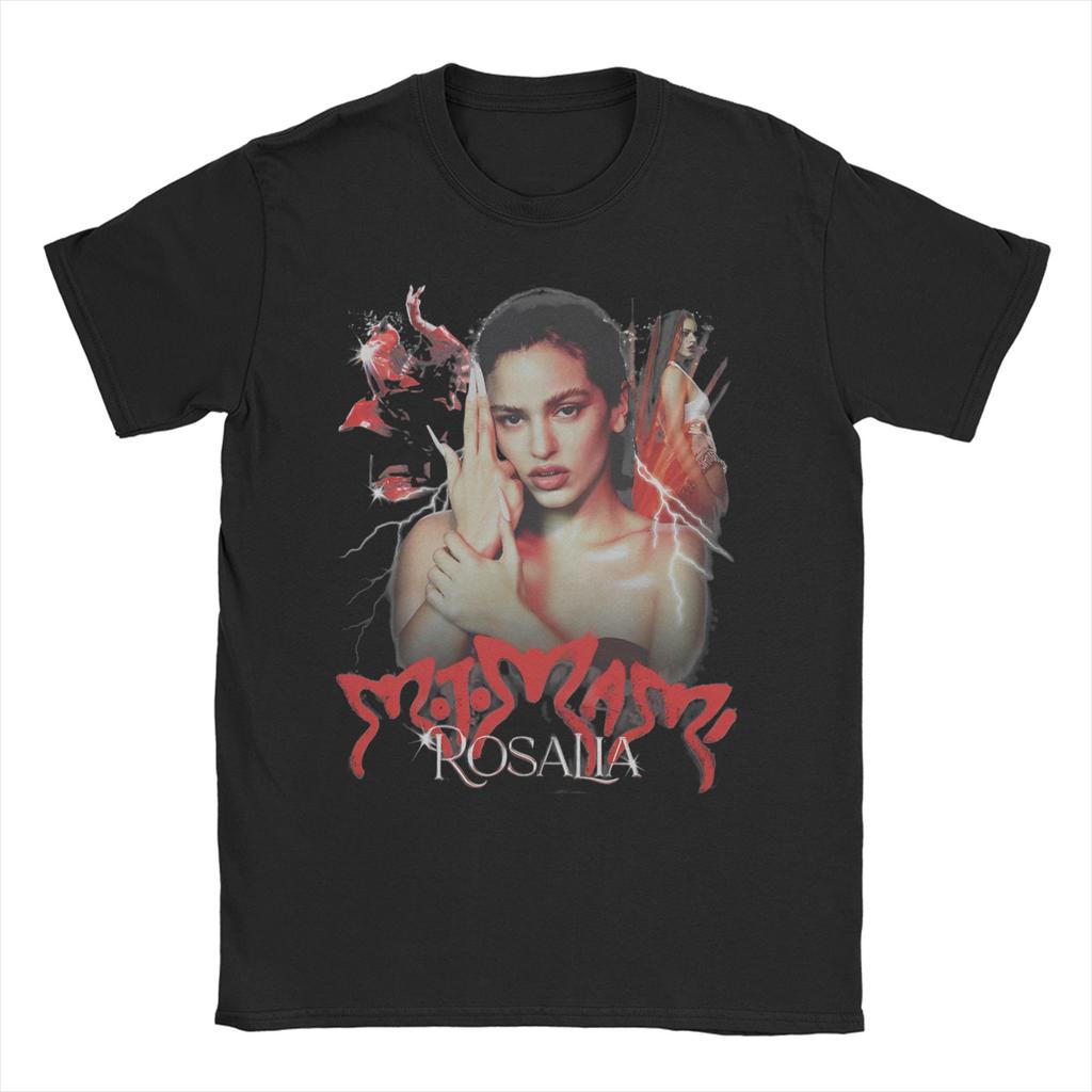 Singer ROSALIA Motomami TShirt for Unisex WoUnisex Funny Pure Cotton Tees Crew Neck Short Sleeve T Shirt Plus Size Clothes