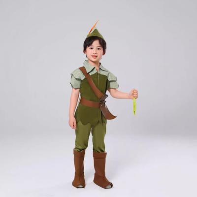 Halloween Peter Pan, the Green Elf Peter Pan, Children's Stage Costume