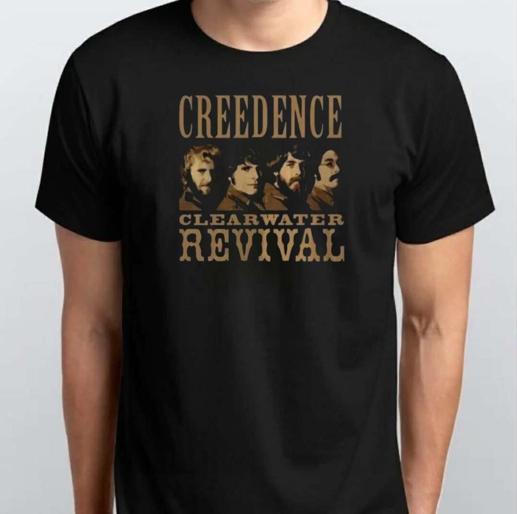 Creedence Clearwater Revival Graphic Unisex T-SHIRT S M L XL XXL 3 4 XL Black