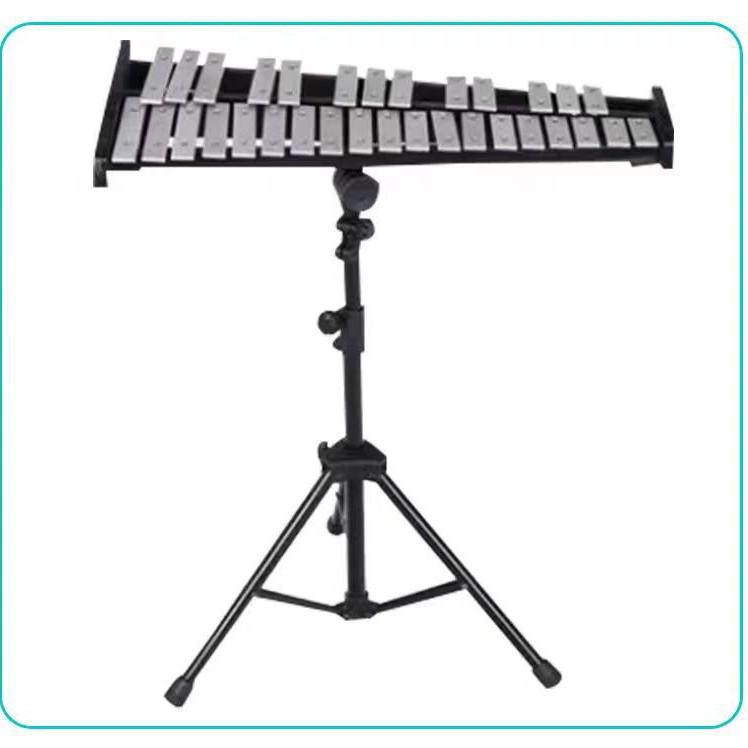 32-Tone Aluminum Glockenspiel Portable Orff Percussion Instrument: Folding Steel Plate Hand-Knocked Piano