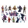 6pcs Fortnite Temporary Face Body Sticker Set Water Transfer Skin Paint Halloween Party Supplies Decor Birthday Gift Kid Friendly Entertaining Fun
