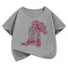 Fashion Shoes Design Printed Streetwear Harajuku Summer Style Funny Cute Girl Tops Boy Tshirt Street Kid T Shirt Short Sleeve