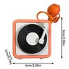 Record Player Keychain Recording Function Vintage Small Vintage Recorder Keychain Decorative Couples Keyring For Keys