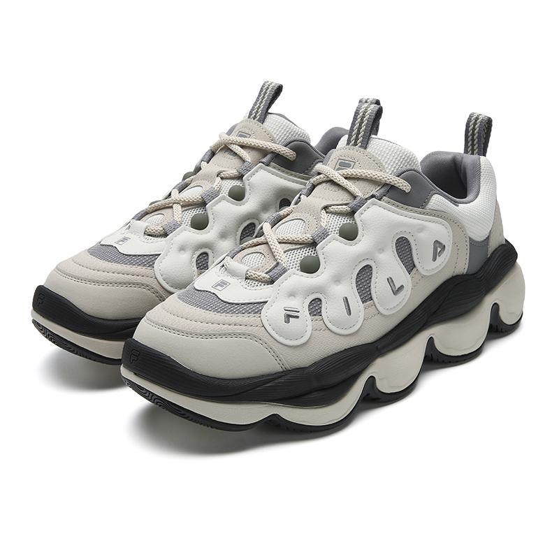 FILA PEASE Height Increasing Low top Casual Shoes Men's White Agate Gray F12M541114FWR