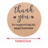 Thank You Stickers Kraft Festival Decorative Stickers Tags Envelope Stickers