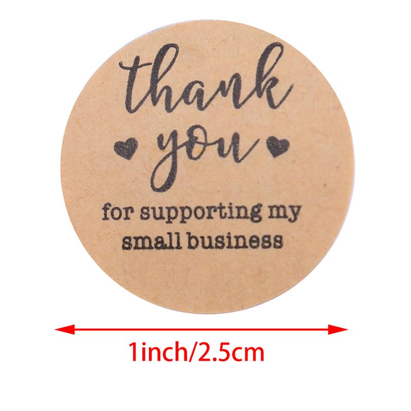 Thank You Stickers Kraft Festival Decorative Stickers Tags Envelope Stickers