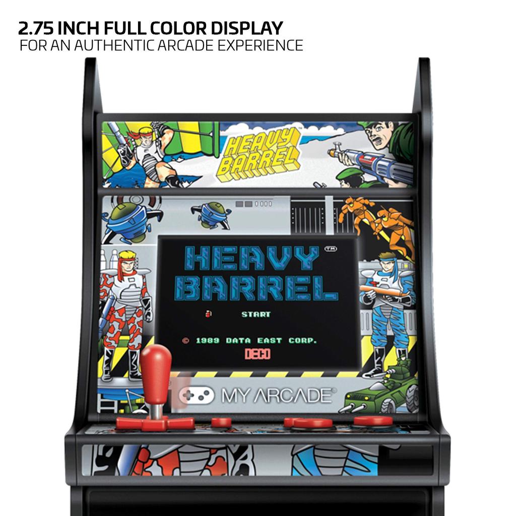 MyArcade 6.75-inch Retro Heavy Barrel Mini Game, Yellow & Black, DGUNL-3205