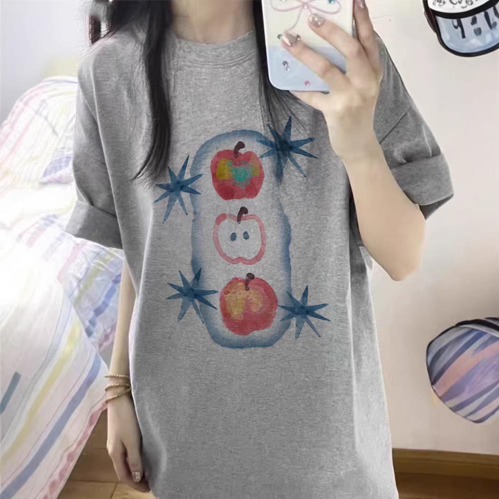 Plus Size Women's American Style Loose Half Sleeve T-shirt (2025 New Design)