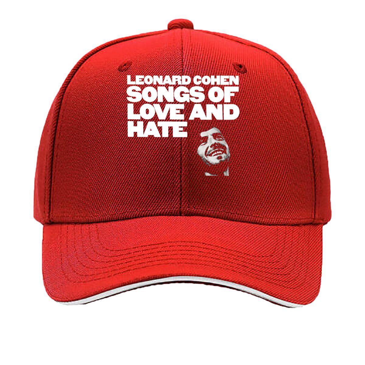 

Leonard Cohen Songs of Love and Hate Ink Style Graphic Outdoor Activities Sandwich Baseball Cap Casual Hat for Unisex WoUnisex One Size