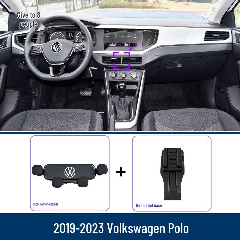 Držák na telefon do auta Volkswagen POLO: Držák do větrací mřížky a podpora navigace