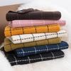 Plaid Scarf Women's Winter New Korean Version Versatile Imitation Cashmere Scarf Couple's Warm Shawl Men's Autumn and Winter