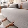 Solid Color New Cotton And Linen Sofa Cushion, Simple And High-End Sofa Cover, Universal Non-Slip Backrest Cover Cloth Towel For All Seasons