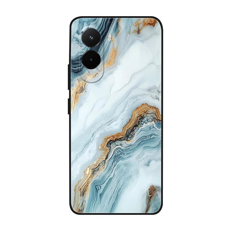 Etui na Poco M7 4G Fajne Malowane Marmurem Miękki Silikonowy Tylny Pokrowiec Na Xiaomi PocoM7 4G TPU Zderzak Fundas Poco M7 4G M 7 Coque