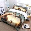 Ensemble de décoration balançoire girafe fantastique Housse de couette douce et confortable Ensemble de literie Comprend 1*Housse de couette & 2*Taies d'oreiller, Cadeau