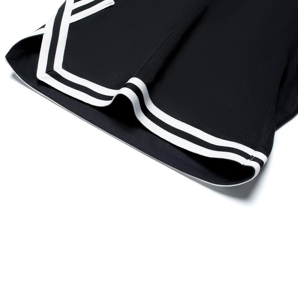 Li Ning Badfive Mister Cartoon Collaboration Elastic Waist Five-Point Shorts Letter Print Loose Casual Shorts Men Shorts Black AAPU205-1