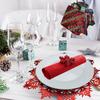 Holiday Snowflake Table Mats Christmas Vinyl Place Mats for Dining Table Wedding Decorative Kitchen Table Mats
