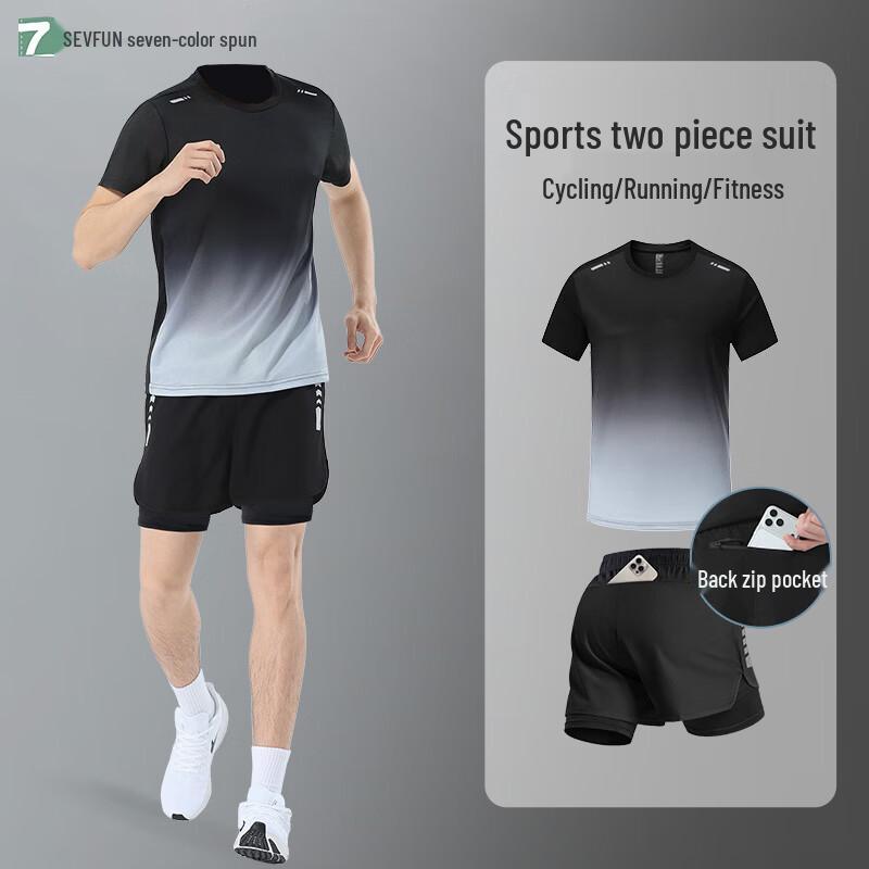 Men s Gradient Quick-Dry Sports Set 2XL