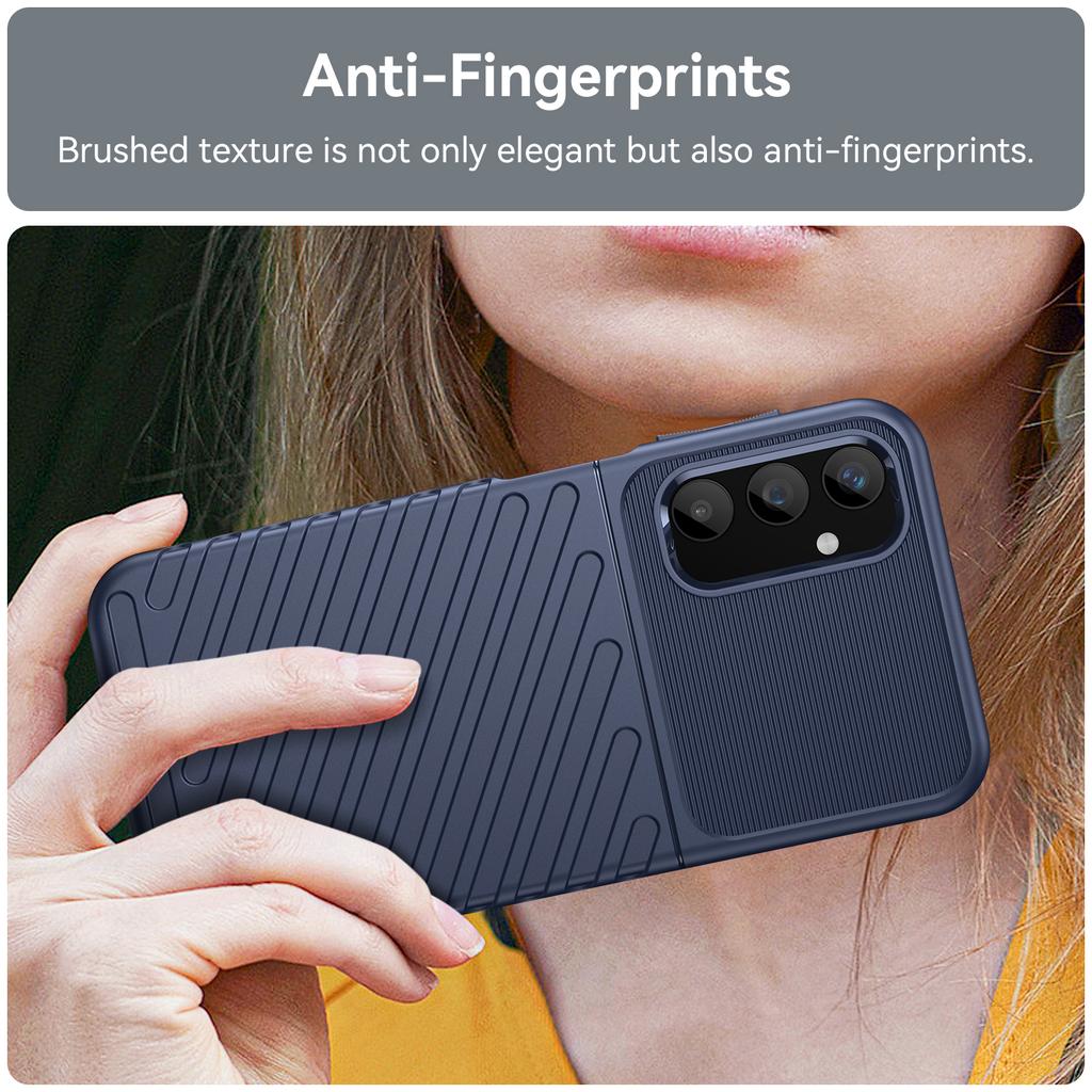 Thunder Series For Samsung Galaxy A25 5G (Global) (161.0 X 76.5 X 8.3mm) Twill Texture TPU Phone Cover Thicken Anti-drop Phone Case