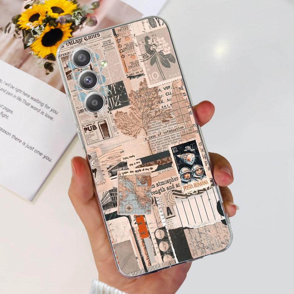 For Samsung Galaxy A55 Case Samsung A55 5G SM-A556B Fashion Printing Soft Silicone TPU Phone Back Cover