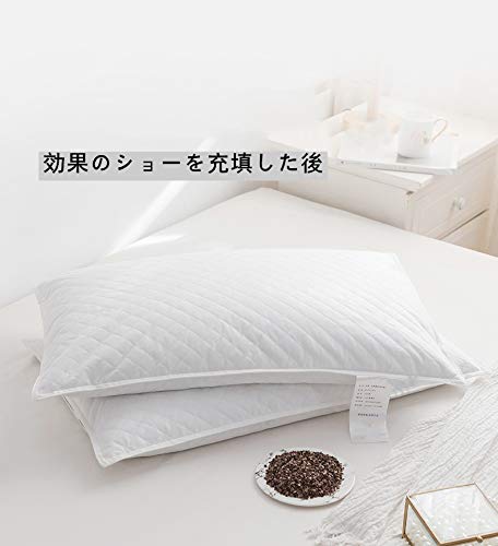 Buckwheat Husk Pillowcase, Buckwheat Husk Pillowcase, Pillow Inner Bag (No Stuffing), 100% Cotton, Double-Layered Fabric, Triple-Zippered, Double Zipp