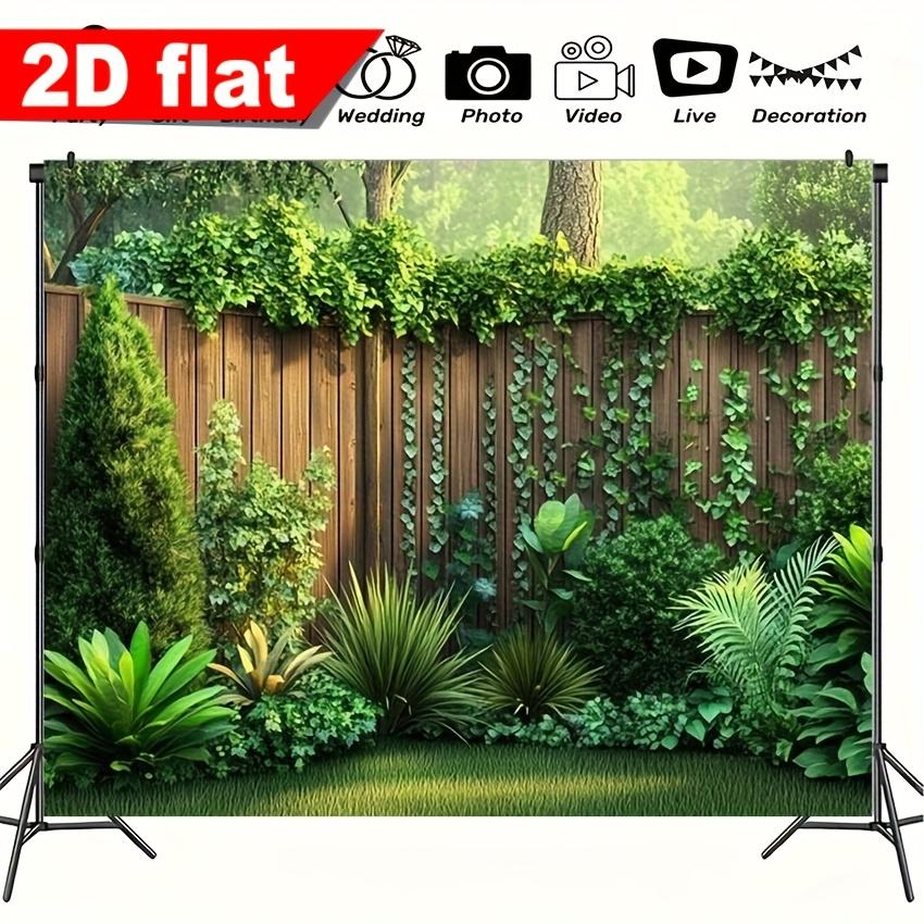 2D Plane Lush Garden Fence Universal for Both Indoor and Outdoor Use Room Decoration Polyester Fiber