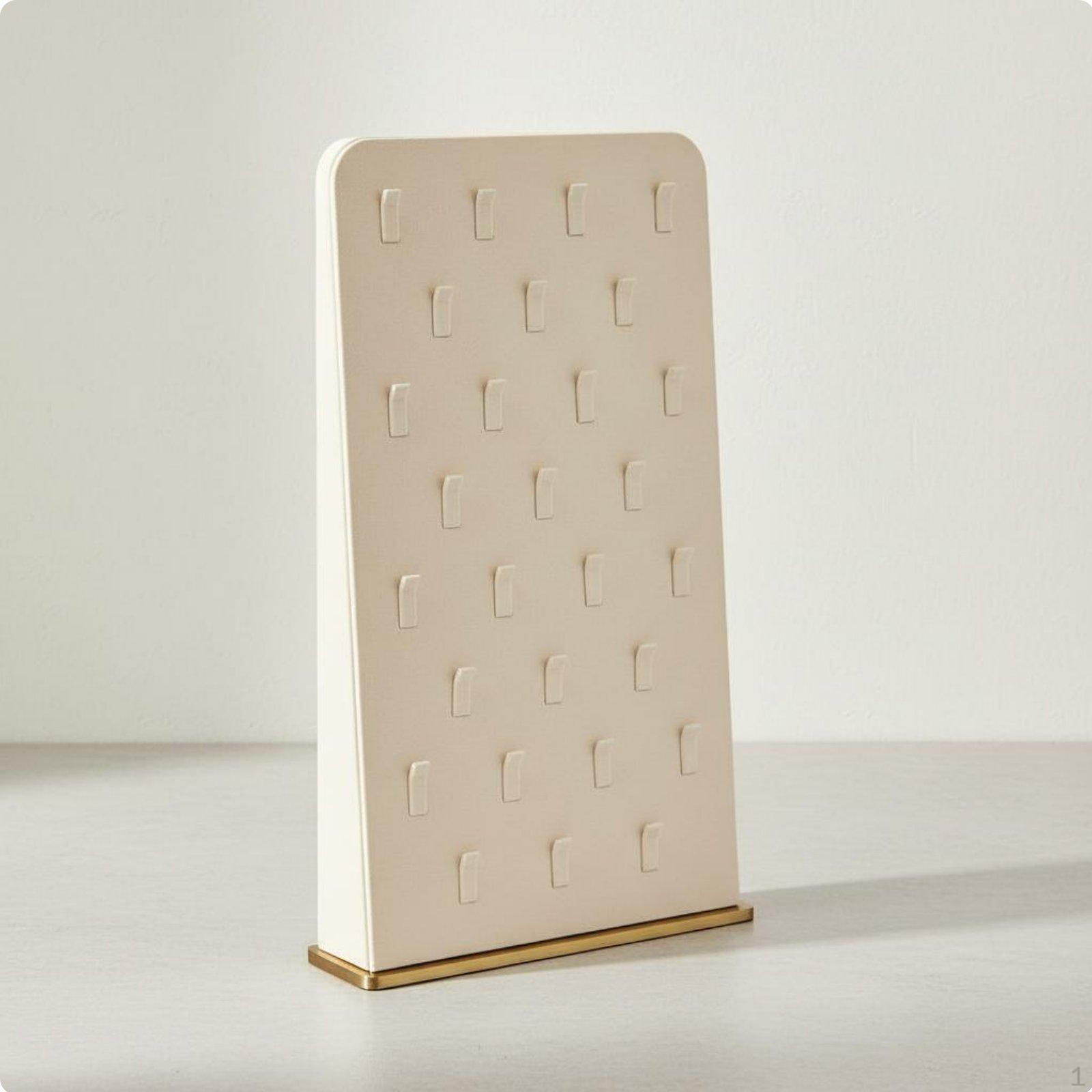 Rings Display Stand Angled Showcase Stable Metal Base Jewelry Organizer for Photographers, Showroom,