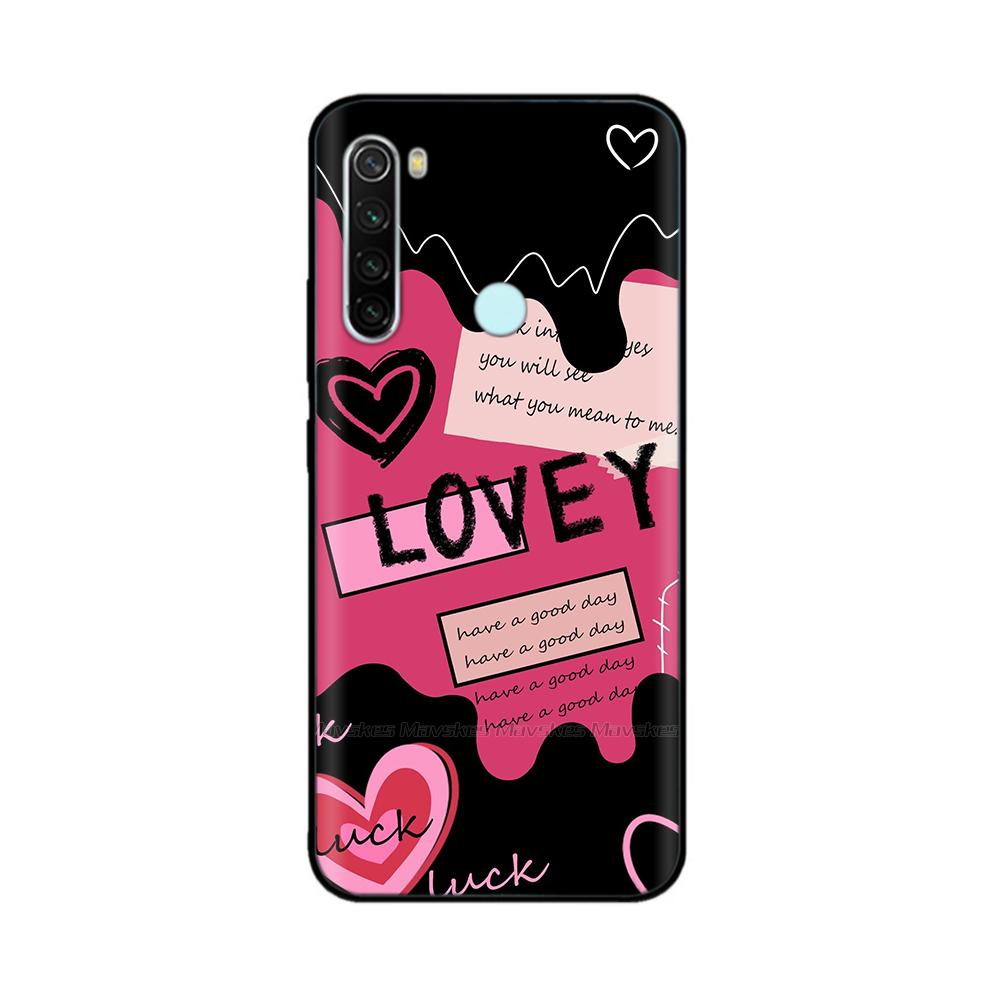 Per Xiaomi Redmi Note 8T Custodia Fantasia Protezione Completa Morbido Silicone Liquido Cover Cartone Animato per Redmi Note 8T Note8T Guscio Fundas