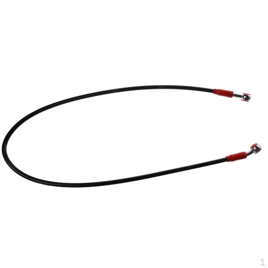 

90cm Motorcycle Braided Steel Brake Clutch Oil Hose Line Black