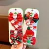 Bow Christmas Hair Clip Set 5PCS/Set Xmas Barrettes Creative Christmas Hairpin  Christmas Gifts