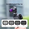 UV Black Soft ND Light Reduction CPL Polarizing Portrait Filter for DJI Osmo Pocket 3/4 Action Camera