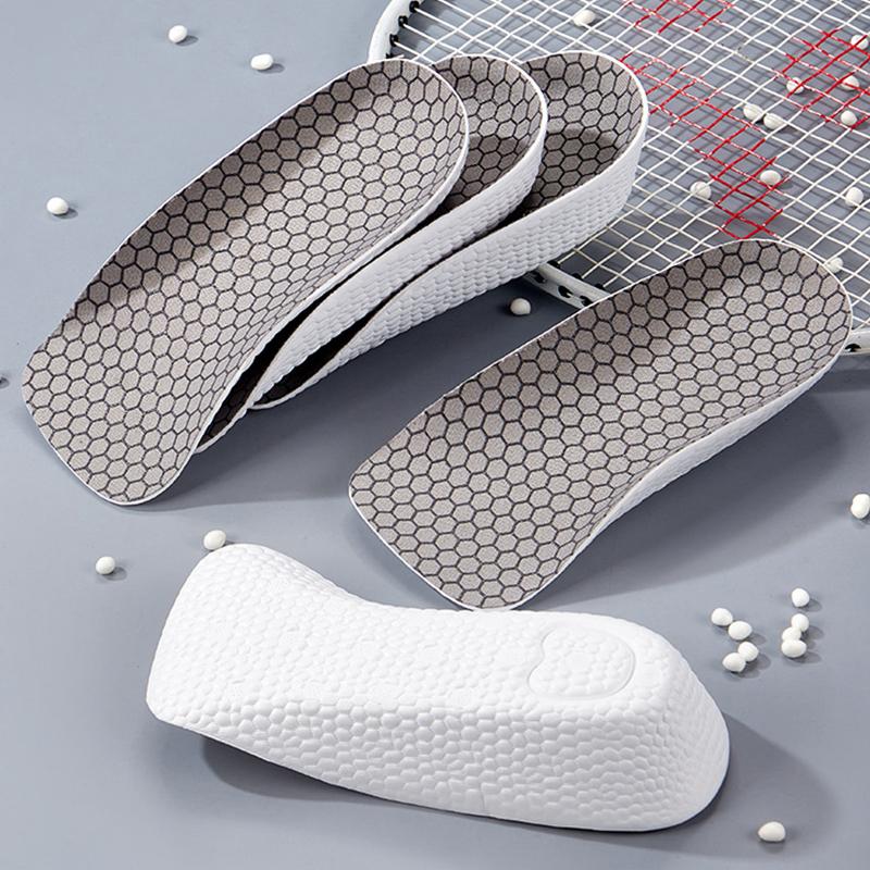 1pair Height Increasing Insoles Highly Elastic, Comfortable,Non-Slip,Men Women Shoes Flat Feet Arch Support Orthopedic Insoles