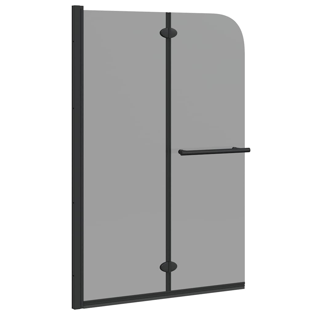 vidaXL Duschabtrennung Dunkel transparent 95 x 140 cm