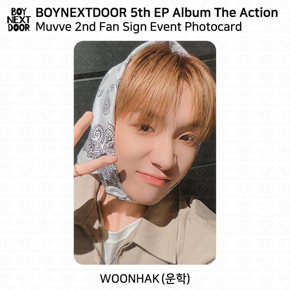 BOYNEXTDOOR 5th EP Album The Action Muvve 2nd Fan Sign Event Photocard