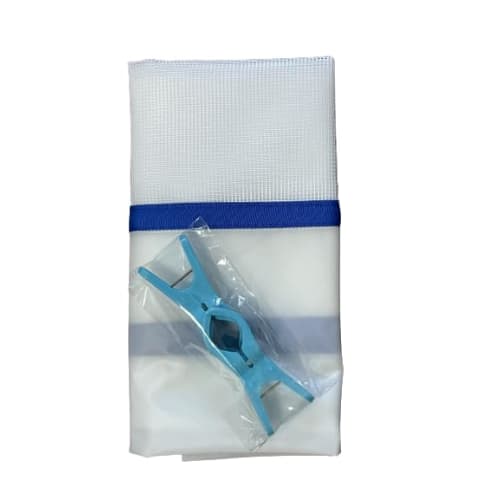 Convenient balcony cover, approximately 180x160cm, includes two anti-slip clips. Perfect for privacy, laundry, and rain protection. Simply attach it t