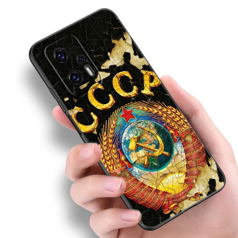 

Винтажный чехол для телефона СССР CCCP для Xiaomi POCO F2 F3 M2 M3 M4 X3 X4 Pro NFC F4 GT 5G F1 X2 C3 C31 C40 M5S, мягкий черный чехол из ТПУ Xiaomi POCO M5S