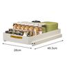 Draining Rack Self-adhesive Stripe Drawer Type Heavy Duty Load Capacity Easily Pull-out Dish Plate Bowl Drying Organiser