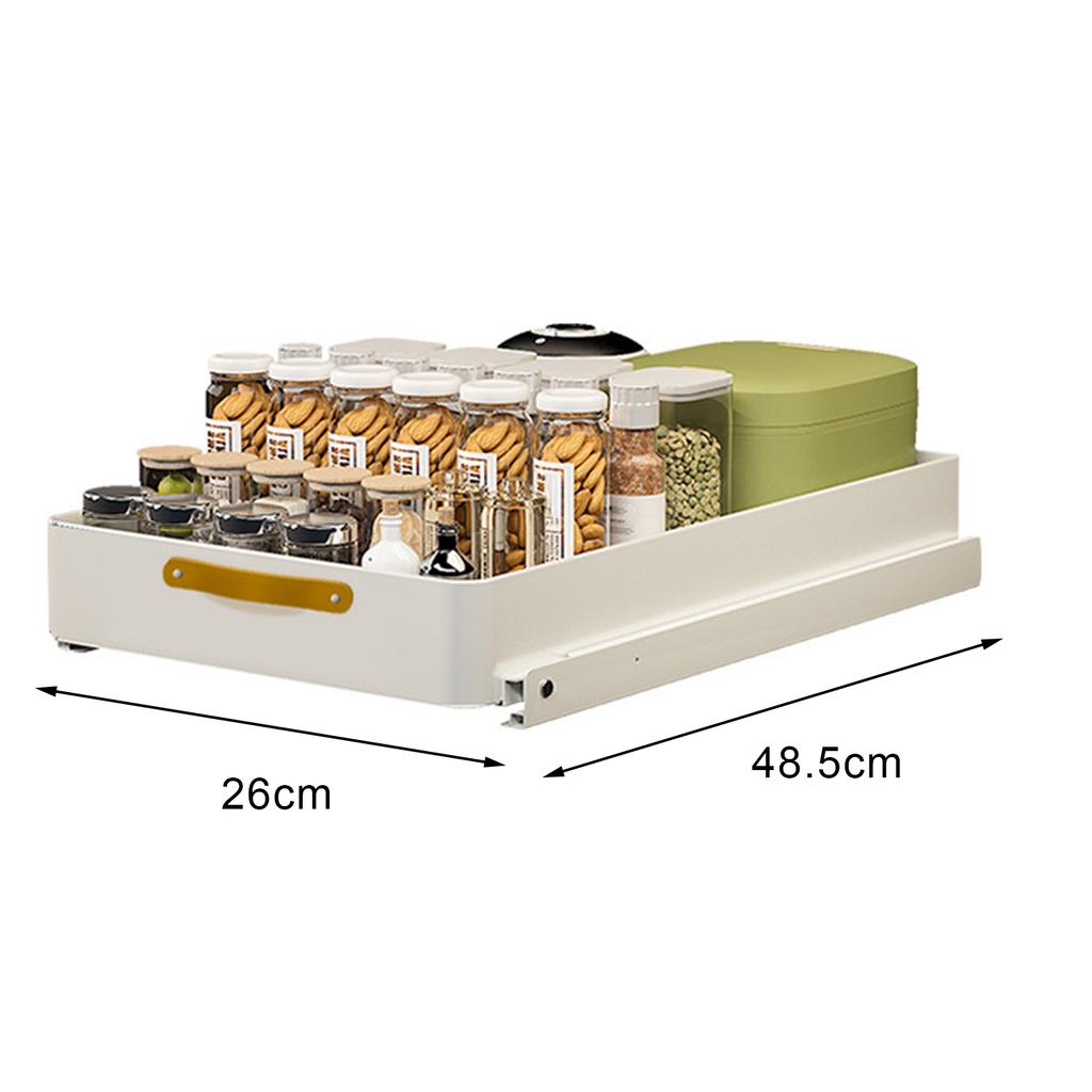 Draining Rack Self-adhesive Stripe Drawer Type Heavy Duty Load Capacity Easily Pull-out Dish Plate Bowl Drying Organiser