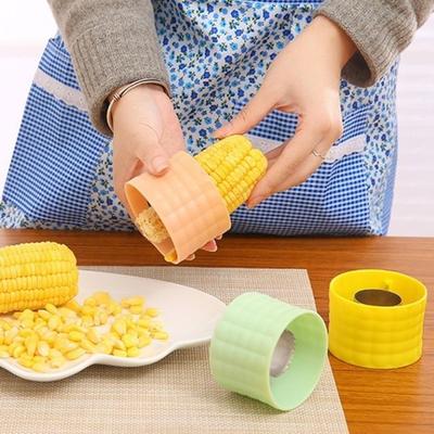 Fruit Vegetable Tool Rotating Corn Planer Manual Stainless Steel Corn Kernel Separator Efficient Corn Peeler Cooking