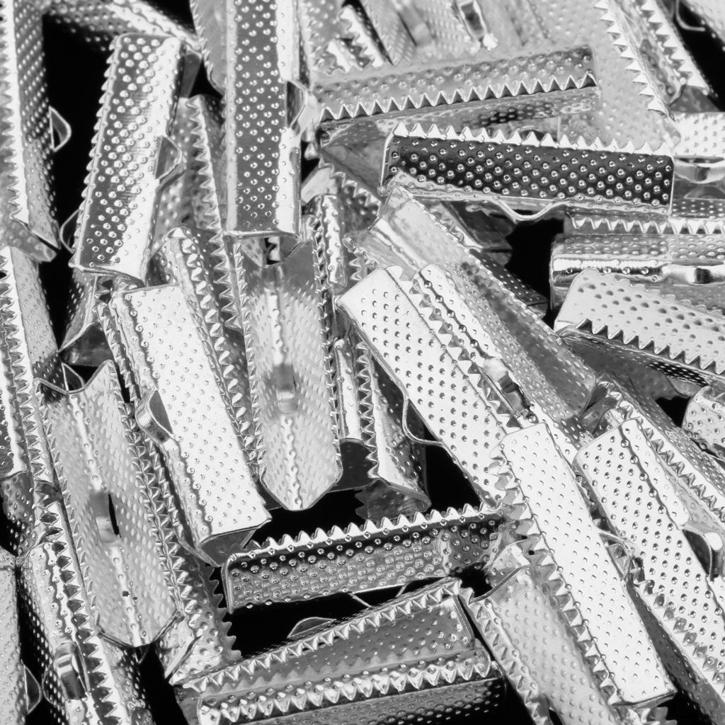 100 Band Bracelet Bookmark Crimp Terminal Cable End Findings Closures Fasteners